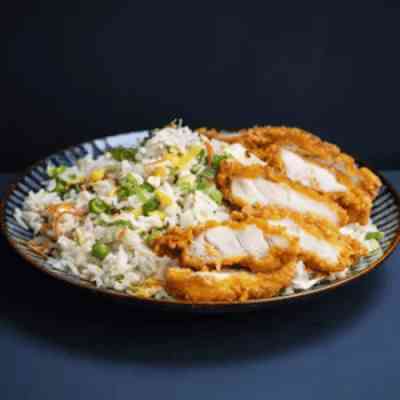 Chicken cutlet fried rice