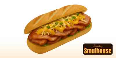 Broodje beenham honing-mosterd