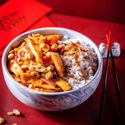 Kung pao kip met pinda's