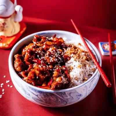 Tang gebakken kip in tangcu saus