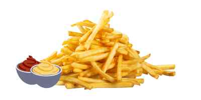 Friet mayo en satésaus