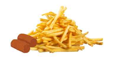 Friet met 2 kroketten