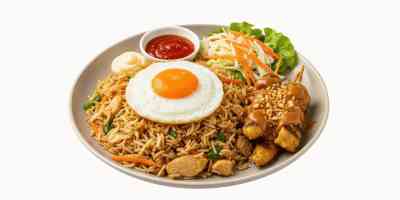 Bami met kipsaté menu