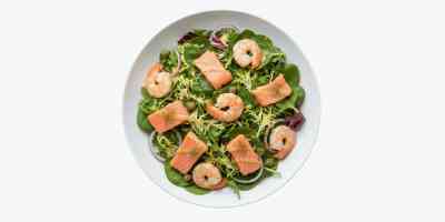 Salade Zalm en Garnalen