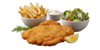 Kipschnitzel menu