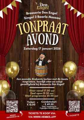 Tonpraat avond | 17 januari 2026 | combiticket