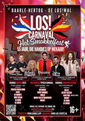 🔥🎭 LOS! Carnaval | 13 & 14 februari 2026 | combiticket